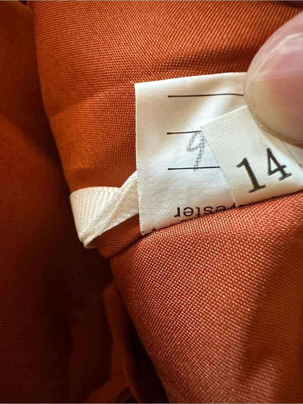 Inewer Rust Orange‎ V-Neck Ruffle Dress - Picture 5 of 5